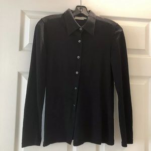 Barneys New York Wool Button Up